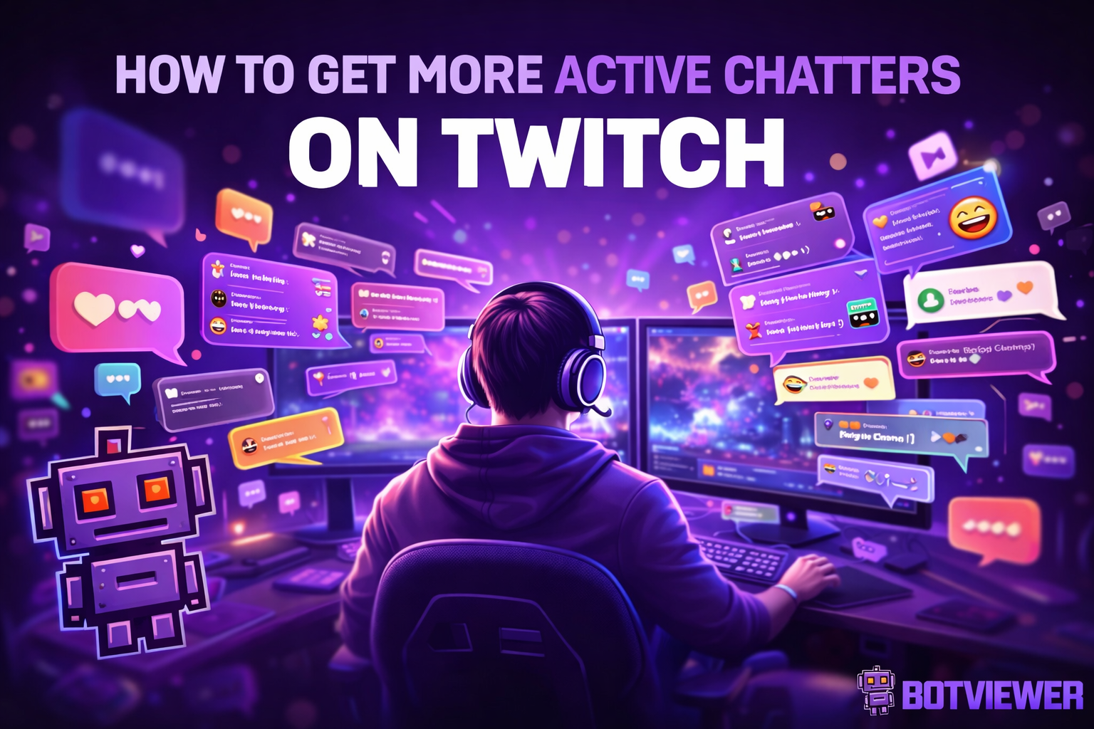 how to get more active chatters on twitch